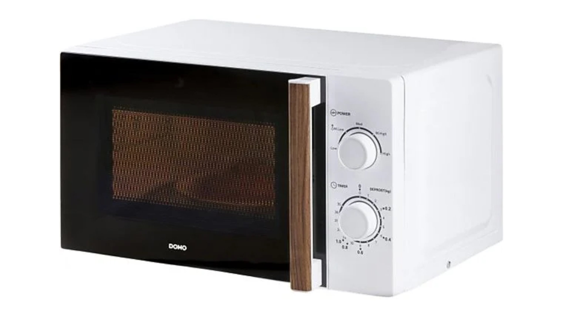 Four à Micro-ondes DOMO DO3120 20 L - 800 W, 5 Niveaux Puissance, Décongélation - Blanc