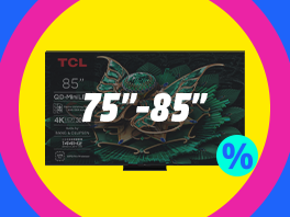 Grote tv's: 75"-85"