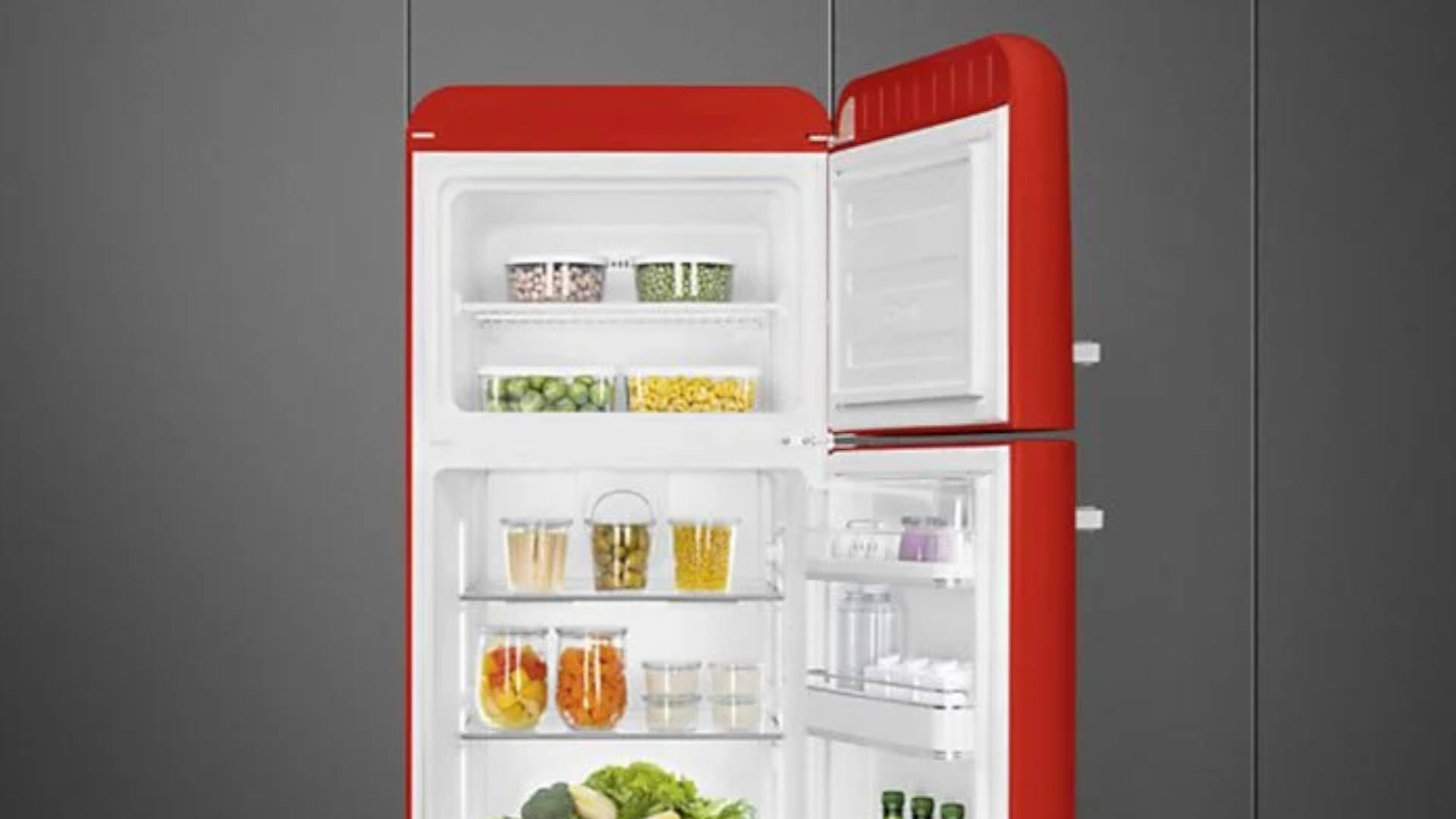 FRIGO-CONGÉLATEUR SMEG FAB38RRD6 - Esthétique Années 50 Rouge | Vanden