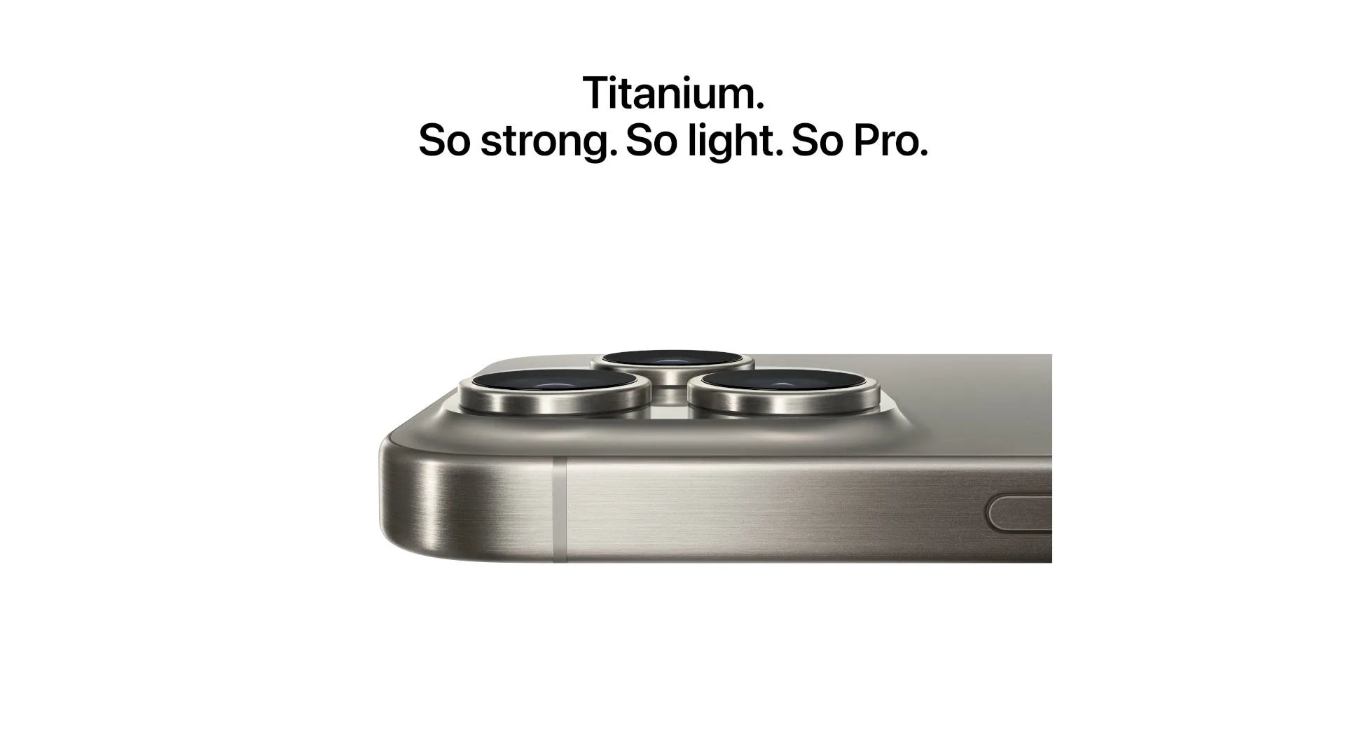 iPhone. Gesmeed uit titanium