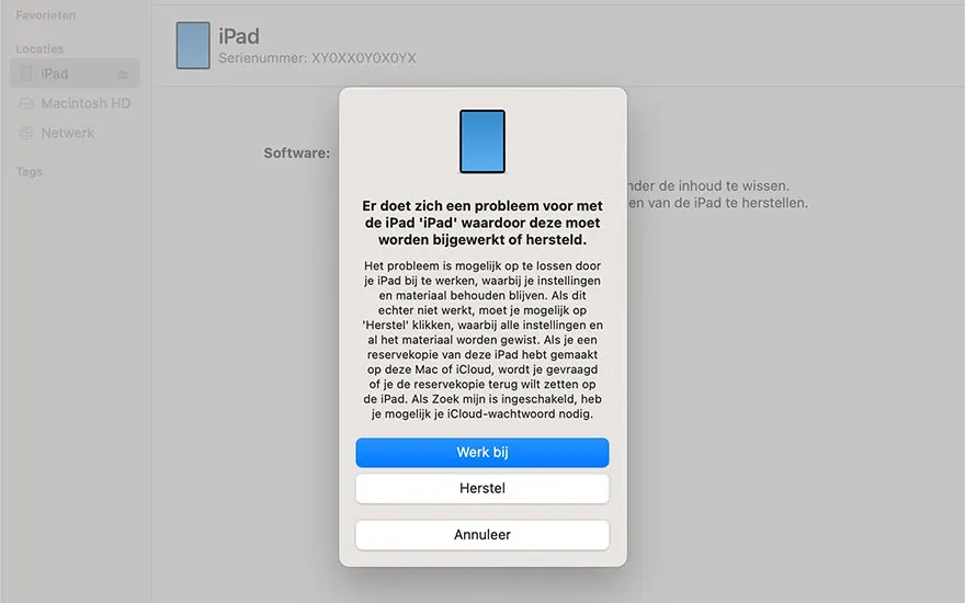 Hoe reset je een iPad zonder code?