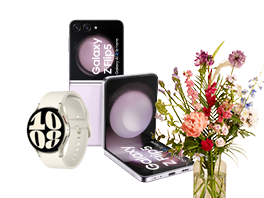 Product image of category Tot 50€ bloemen cadeau met Samsung