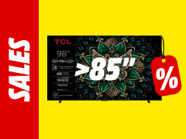 Extra large televisions: 85" and larger