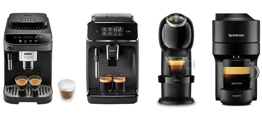 Types de machines à café 