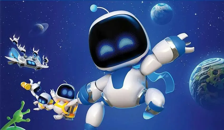 Un bateau blanc navigue sur l'eau bleue, avec un ciel bleu nuageux en arrière-plan et un oiseau qui vole.