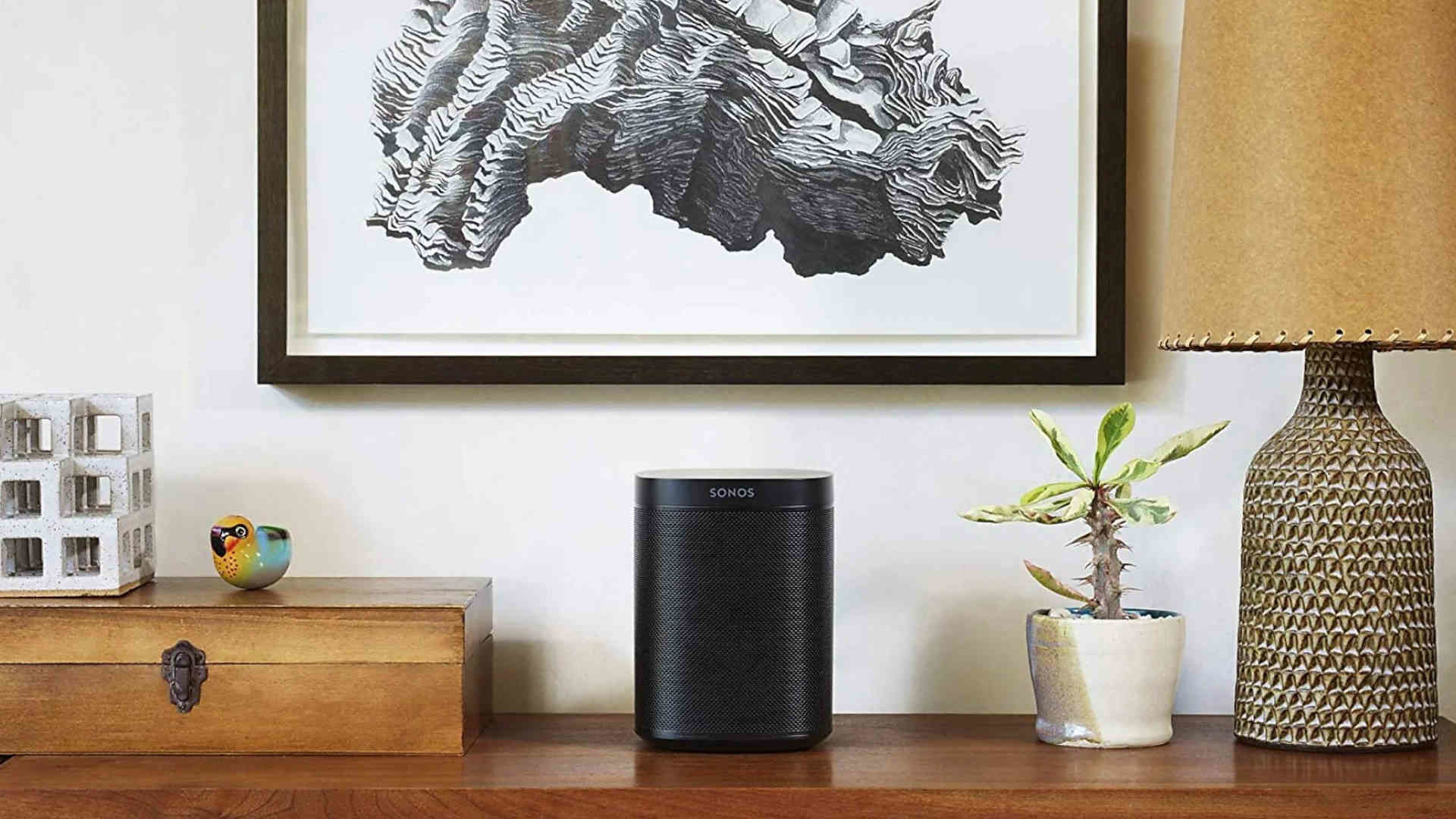 SONOS Enceinte intelligente sans Fil One (génération 2) Noir (ONEG2EU1BLK)