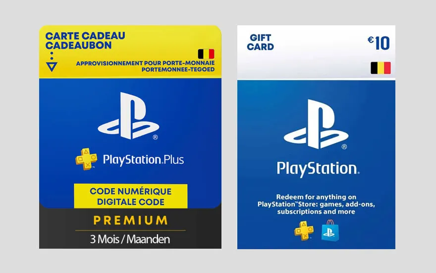 Cartes PlayStation Plus / PlayStation Store