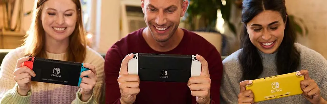 Nintendo Switch, Nintendo Switch OLED en Nintendo Switch Lite - header