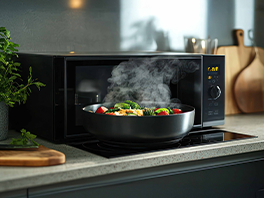 Microwave with steam