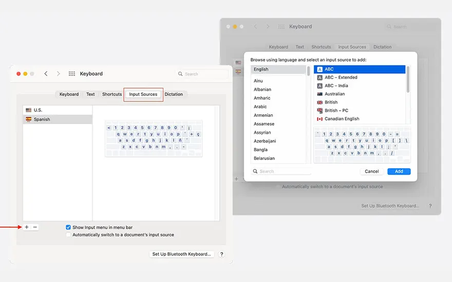 Hoe verander of stel je de taal van je toetsenbord in op imac Apple
