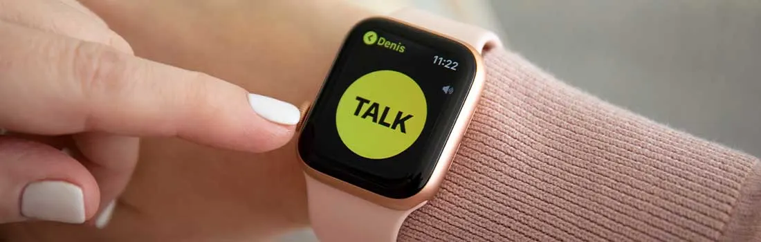 Walkietalkie-app op je Apple Watch