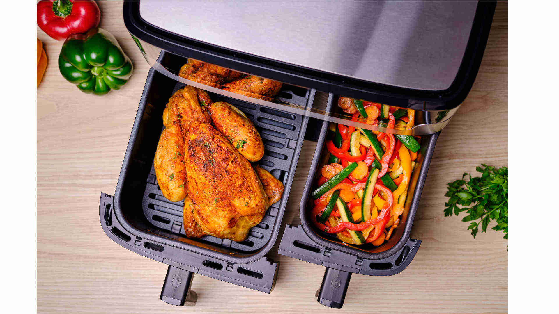 MOULINEX Airfryer Dual Easy Fry & Grill (EZ905D20)