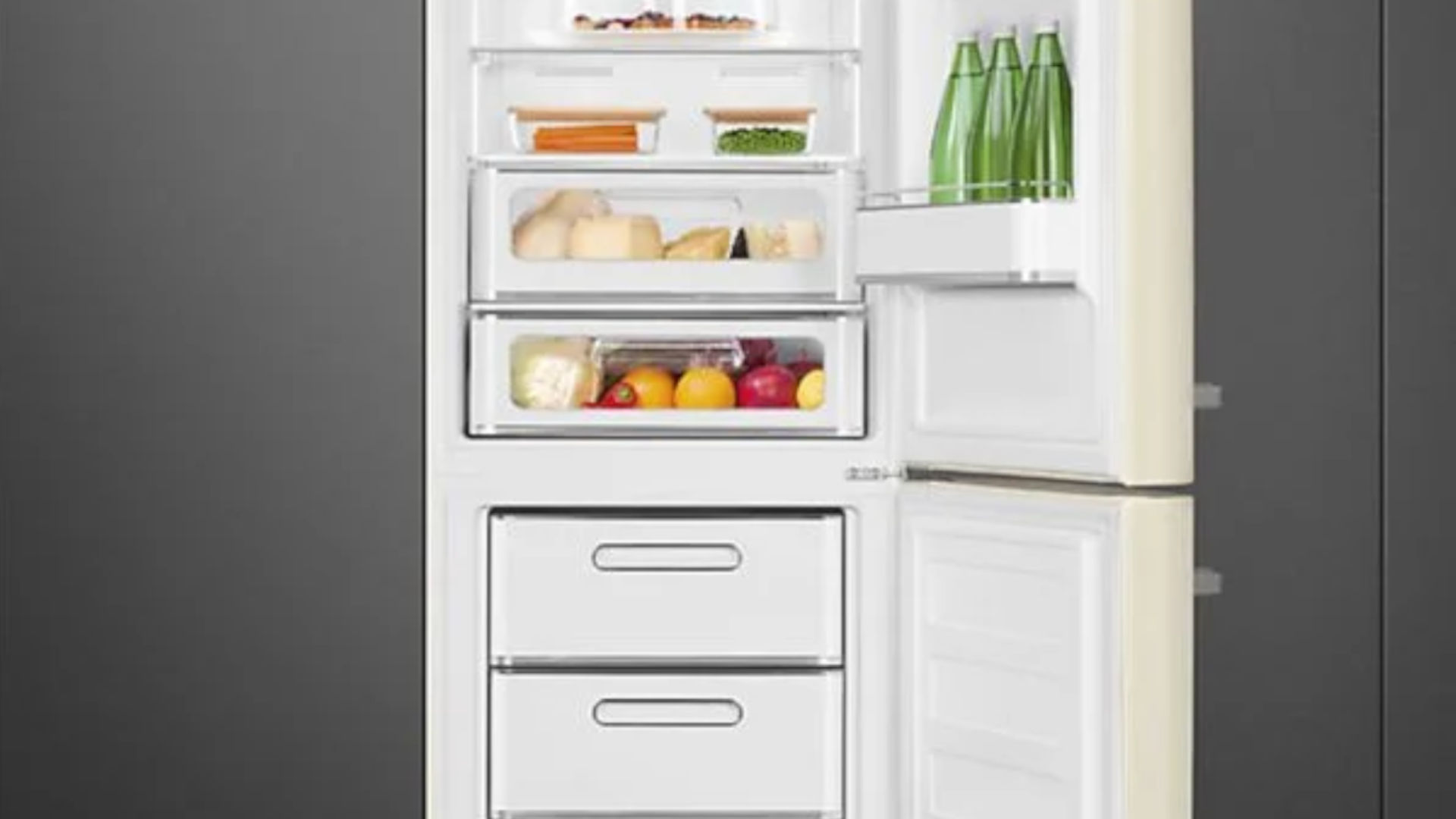 Réfrigérateur congélateur à poser Smeg FAB28LRD6 rouge - 244L / 26L - H