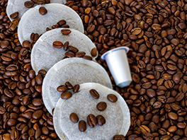 All coffee beans and capsules