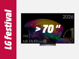 TVs larger than 70 inches