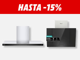 Hasta -15% en una selección de campanas extractoras 