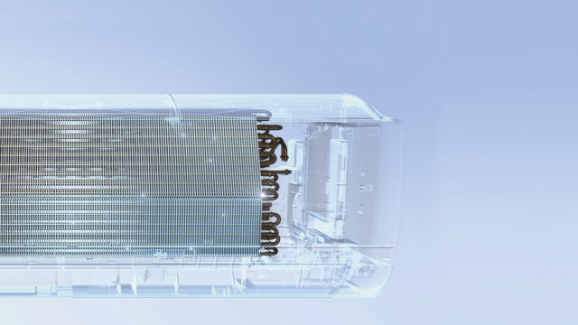 Sistema de autolimpieza del aire acondicionado LG que elimina bacterias y polvo mediante tecnología Freeze Cleaning.