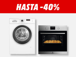 Hasta -40% en electrodomésticos