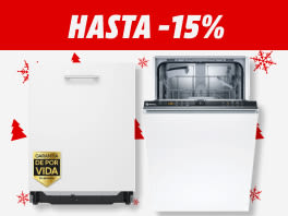 Hasta -15% en lavavajillas integrables