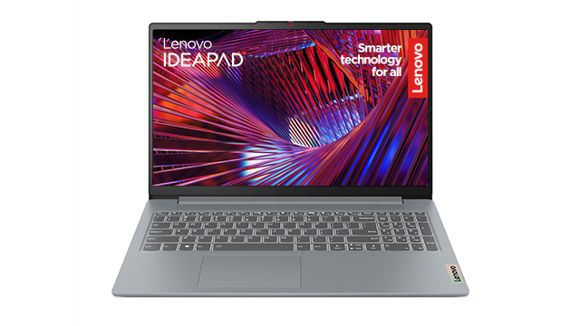 Visión frontal del portátil IdeaPad.
