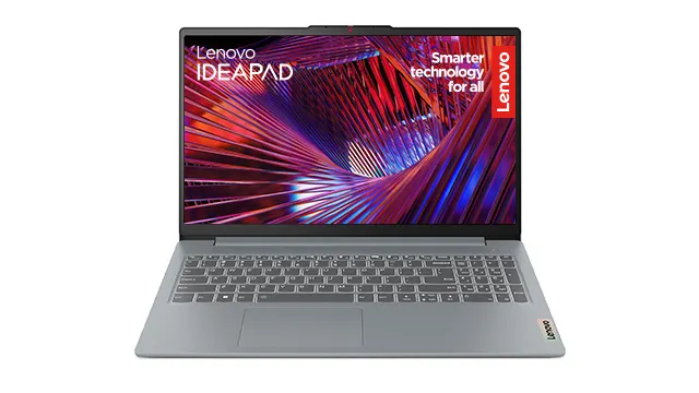 Visión frontal del portátil IdeaPad.