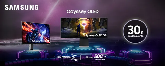 Monitores Samsung Odyssey OLED G8 con -30€ de descuento