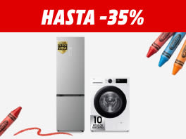 Hasta -35% en electrodomésticos