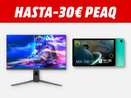 Hasta -30€ en monitores, tablets y eBooks PEAQ
