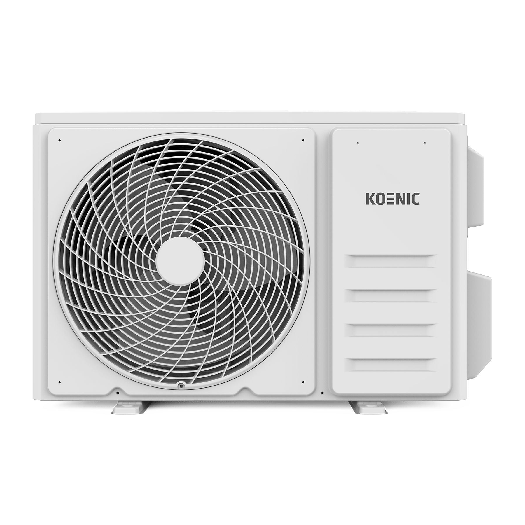 Visión frontal del ventilador del aire acondicionado.