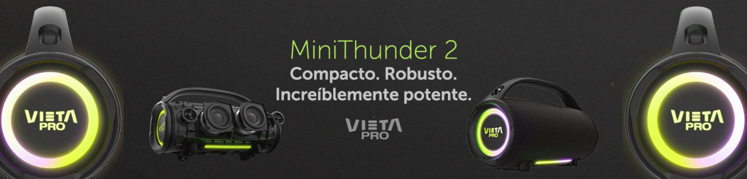 MiniThunder 2 Vieta Pro. Altavoz inalámbrico. Compacto. Robusto. Increíblemente potente.