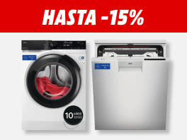 Hasta -15% en electrodomésticos AEG