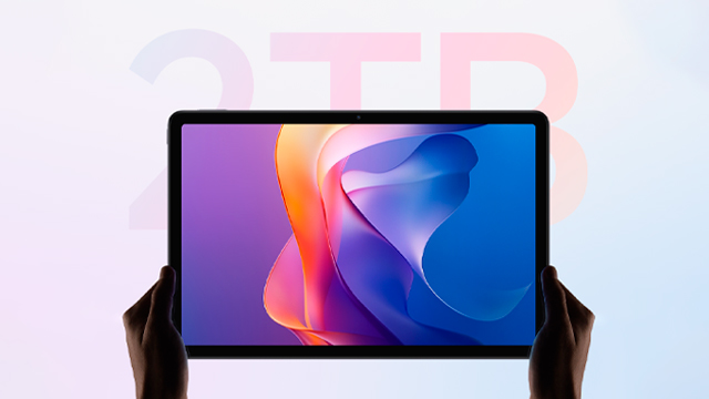 Pantalla 2K de la Redmi Pad 2 con colores brillantes y gran nitidez