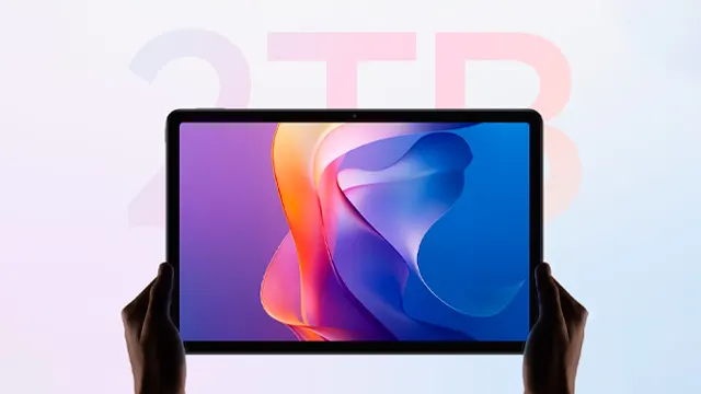 Pantalla 2K de la Redmi Pad 2 con colores brillantes y gran nitidez