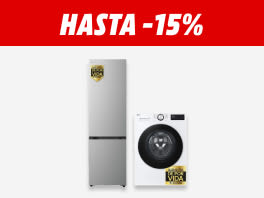 Hasta -15% en electrodomésticos