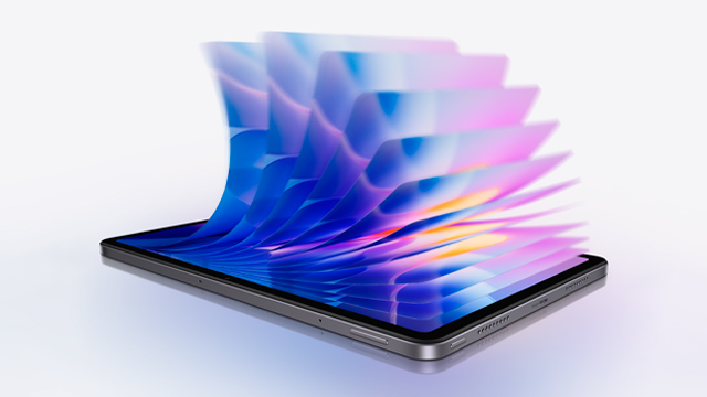 Redmi Pad 2 con pantalla fluida de 90 Hz mostrando capas en movimiento