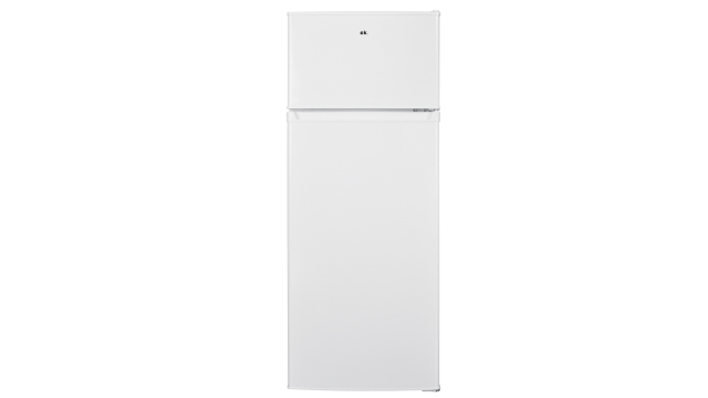 Combinación frigorífico-congelador OFK 471 E W de ok., color blanco, independiente, con congelador en la parte superior y diseño sencillo.