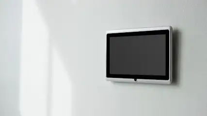 videoportero wifi de inicio inteligente en una pared