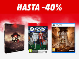 Hasta 40% en videojuegos