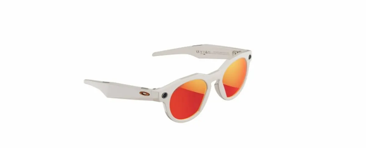 Gafas Oakley Meta HSTN blancas con lentes naranjas