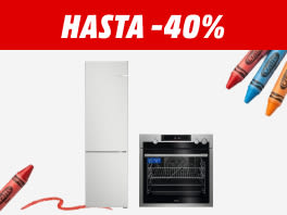 Hasta -40% en electrodomésticos