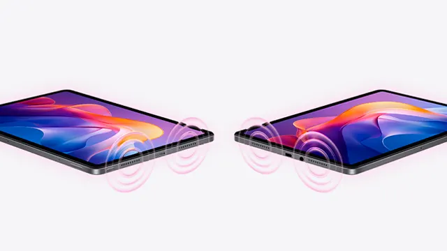 Redmi Pad 2 con cuatro altavoces estéreo y sonido envolvente Dolby Atmos