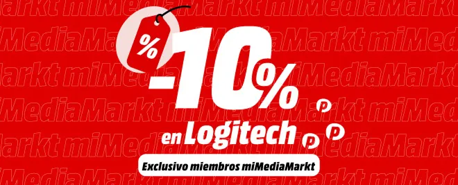 Descuento del 10% en productos Logitech exclusivo para miembros miMediaMarkt.