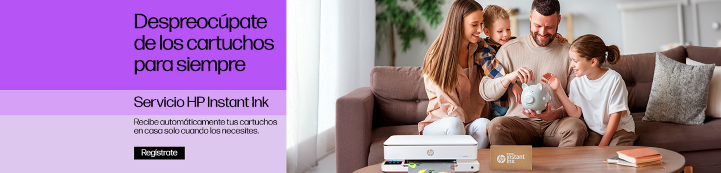 Despreocúpate de los cartuchos para siempre. Recibe tus cartuchos en casa cuando los necesites. Haz clic para registrarte.