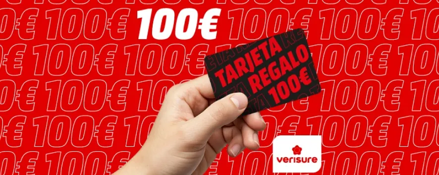 Consigue tu tarjeta regalo de hasta 100€ al contratar Verisure