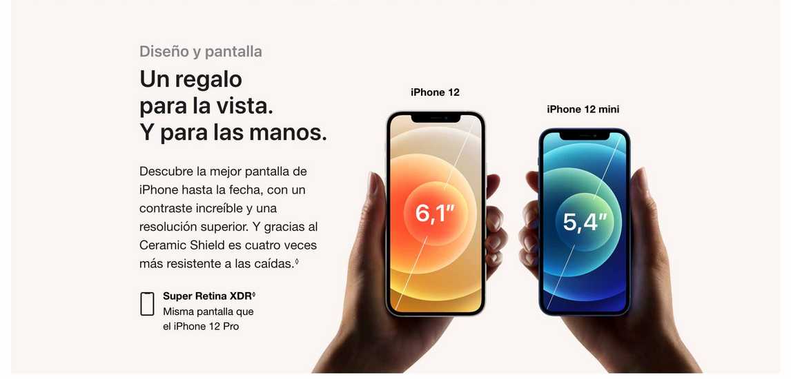 APPLE iPhone 12, Púrpura, 128 GB, 5G, 6.1 OLED Super Retina XDR, Chip A14  Bionic, iOS