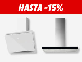 Hasta -15% en campanas extractoras