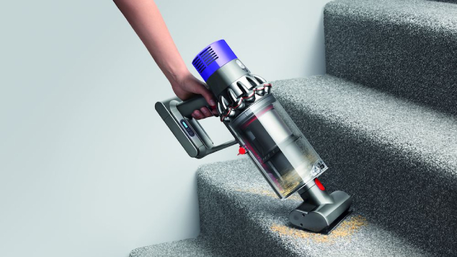 Aspirador escoba | Dyson Cyclone V10 Absolute, Hasta 60 min, 0.76 l, 151 W,  Rinconera, Naranja