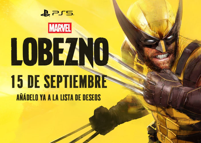 Imagen oficial de Marvel's Lobezno para PS5 con Wolverine en traje amarillo, 15 de septiembre