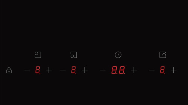 Panel de control de vitrocerámica