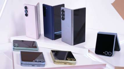Diferentes modelos del Samsung Galaxy Z Flip 6 y Z Fold 6